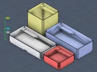 Custom Bins 1x1 and 2x1 2U
