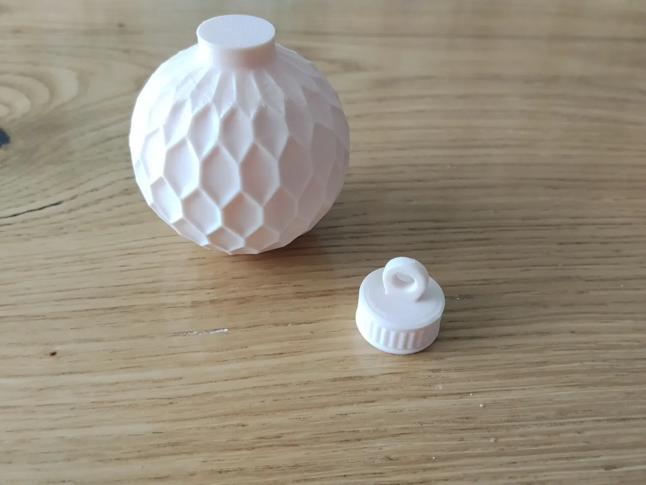 Geometric Christmas Ball Ornament view 4