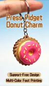 Press Fidget Donut Charm