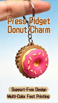 Press Fidget Donut Charm