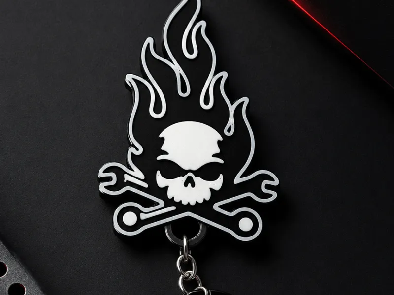Skull & Wrenches Keychain