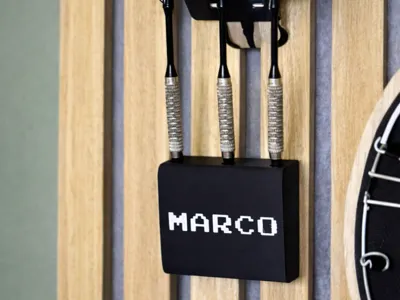 Customizable Dart Holder for Acoustic Panels