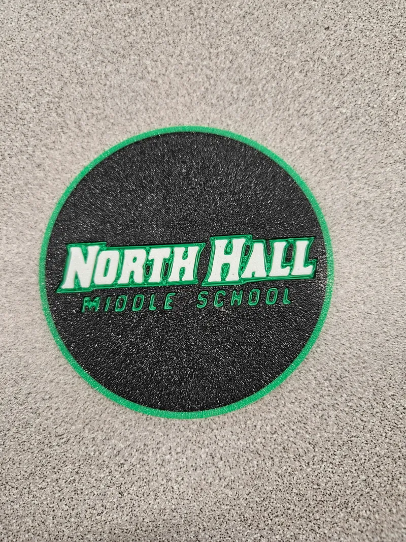 North Hall Middle School coaster