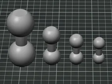 Adaptador: 17mm, 20mm, 25mm, 38mm double ball assortment — vista de referencia 3