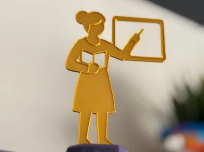 Best Teacher Award Trophy