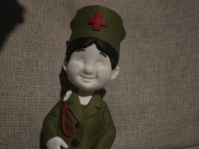 Nurse Gnome - Multi-Color FDM Figure