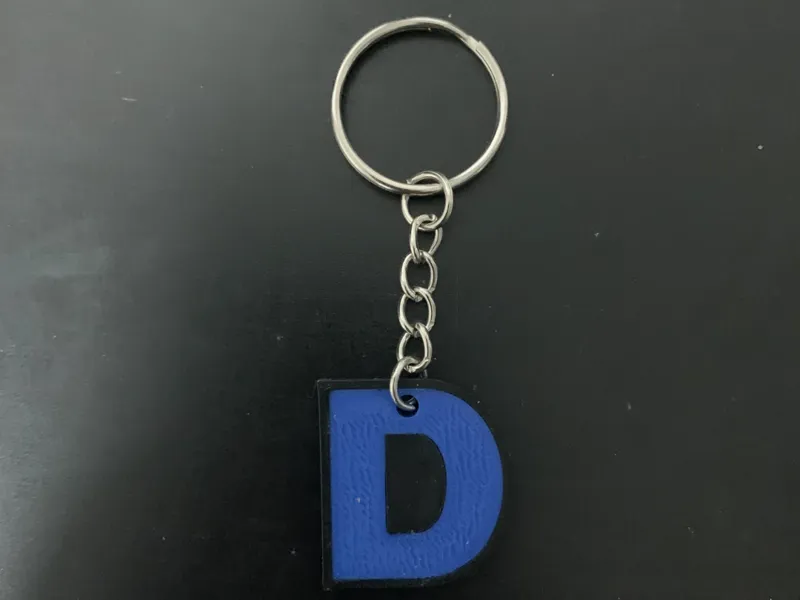 Letter D Keychain