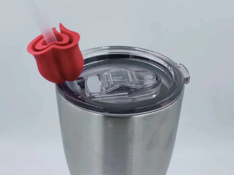 Rose Heart Stanley Straw Topper 40oz Valentine's