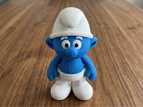 Figura decorativa: Knitted Smurf Figure | The Smurfs — referencia de MakerWorld