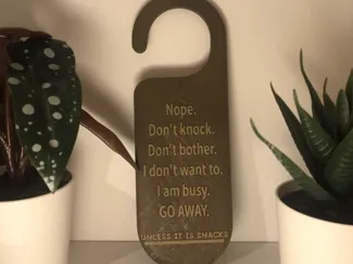 Don't come in sign.