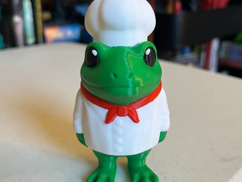 Frogs in Costume - Chef figure