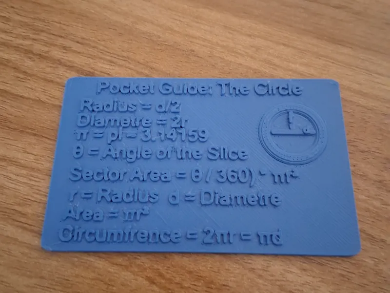 Pocket Guide: The Circle (Geometry Card)