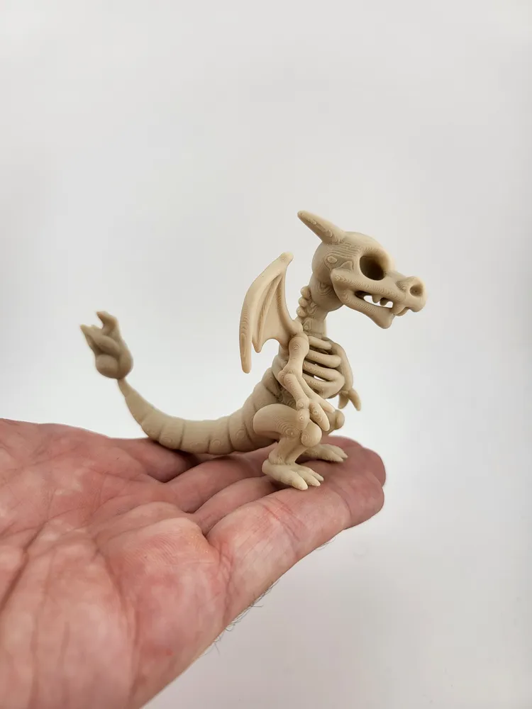زينة هدية مزخرفة على شكل هيكل عظمي تنين قابلة للتجميع