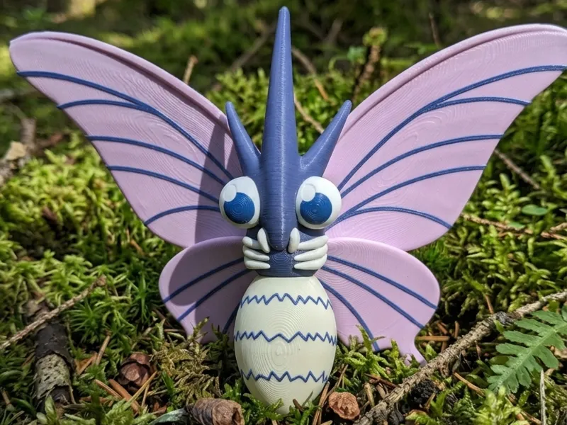 Venomoth Pokemon Figure Multi-Color Print