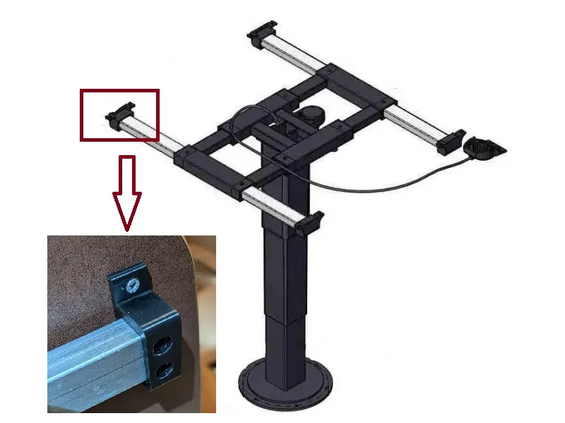 ILSE 5946 table leg tray support bracket