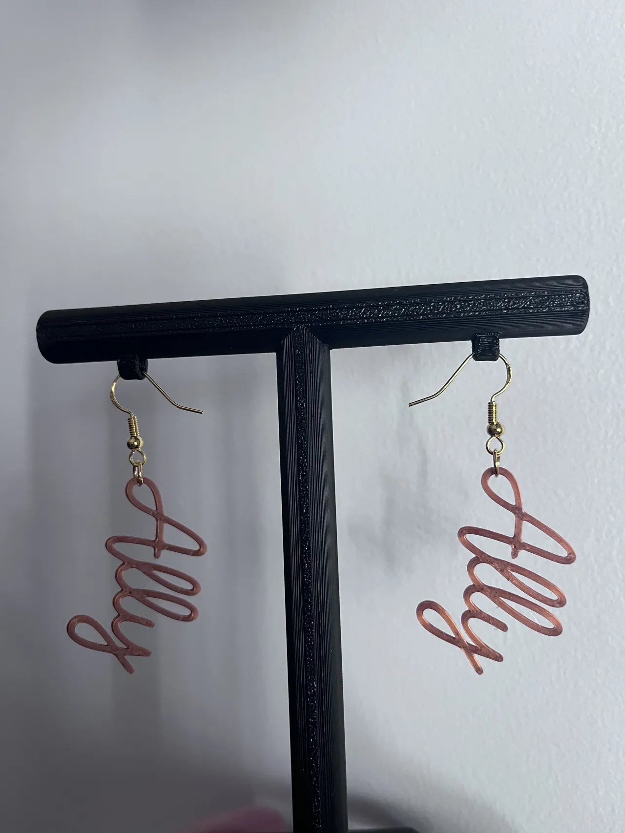 Ally Script Earrings – Wear Your Support Proudly view 2