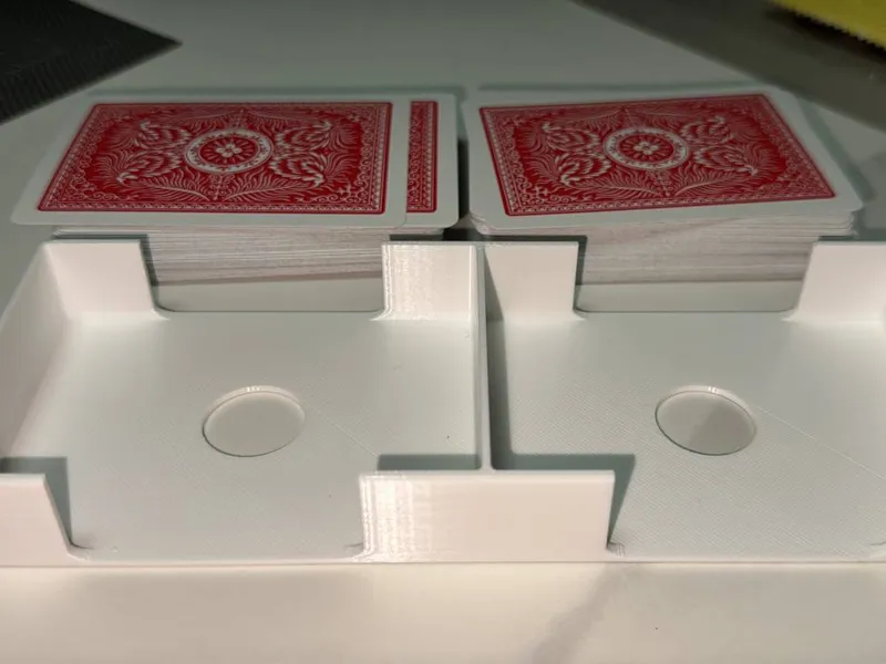 Dual Poker Card Holder / Insert (Vertical Stack)