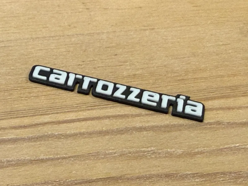 carozzeria speaker logo plate