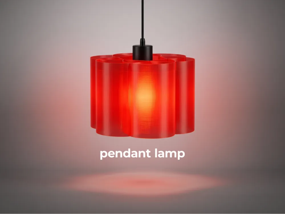Dije o accesorio de collar: Petal Pendant Lamp Shade. Referencia del modelo original.