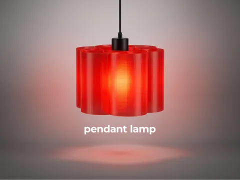 Dije o accesorio de collar: Petal Pendant Lamp Shade — referencia de MakerWorld