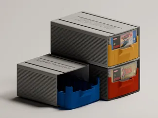 Super Nintendo EU/JAP Stackable Game Organizer V2