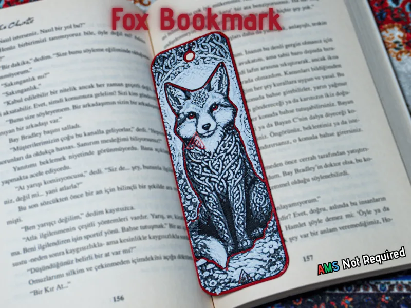 Celtic Knot Fox - Hueforge Bookmark