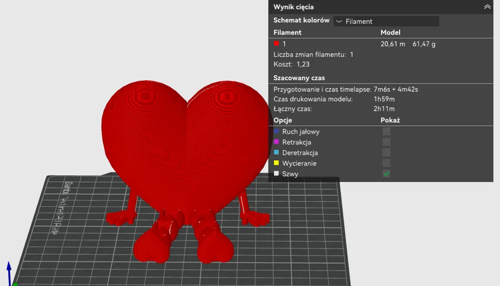 LARGE HEART WITH LEGS - Free 3D Print Model - MakerWorld