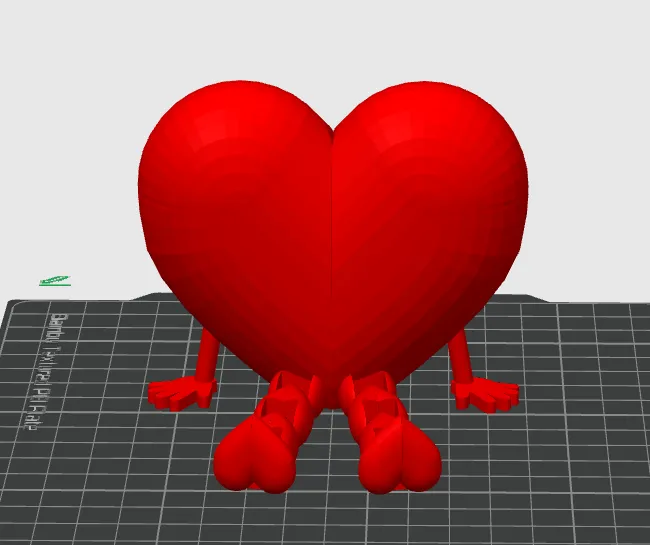 LARGE HEART WITH LEGS - Free 3D Print Model - MakerWorld