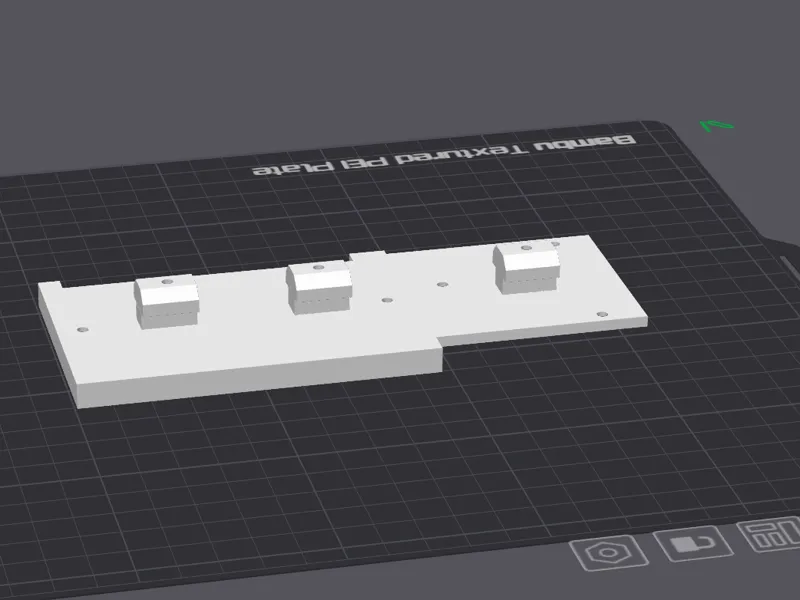 Motor driver and nucleo mount for extrusion