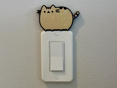 Pusheen cat switch plate cover