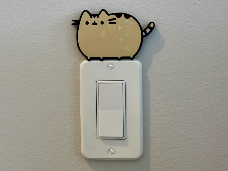 Pusheen cat switch plate cover