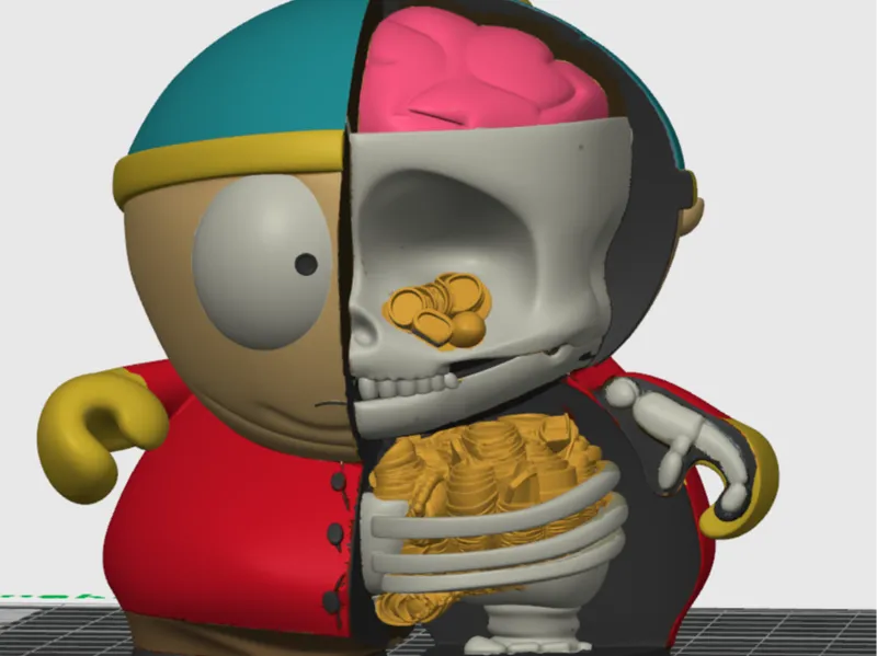 Cartman money split figure