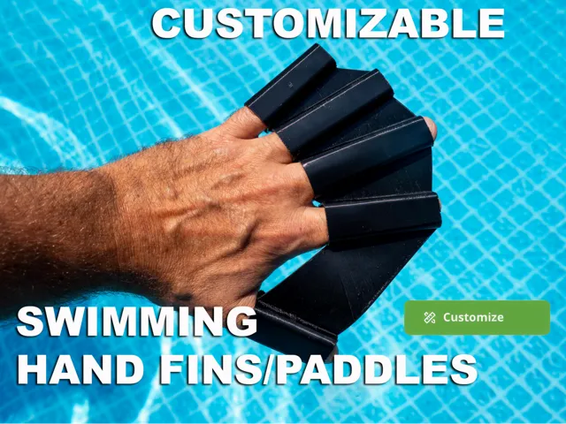 TPU Hand Fin Flexible Finger swimming Paddle