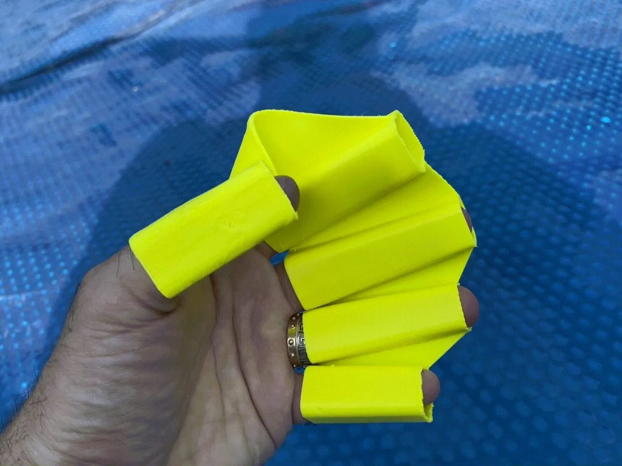 TPU Hand Fin Flexible Finger swimming Paddle view 2