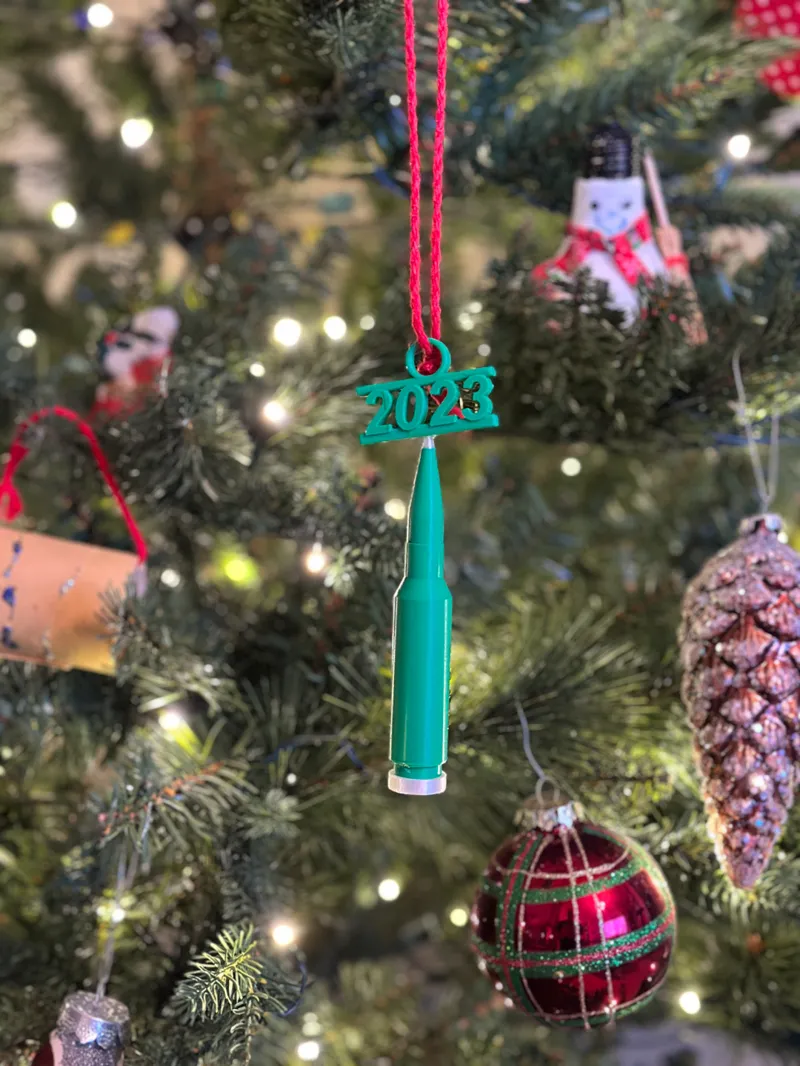 Christmas 2023 Bullet Ornament