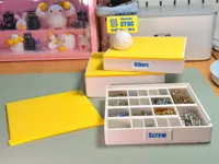 全套收纳盒 每个尺寸的格子单独分盘