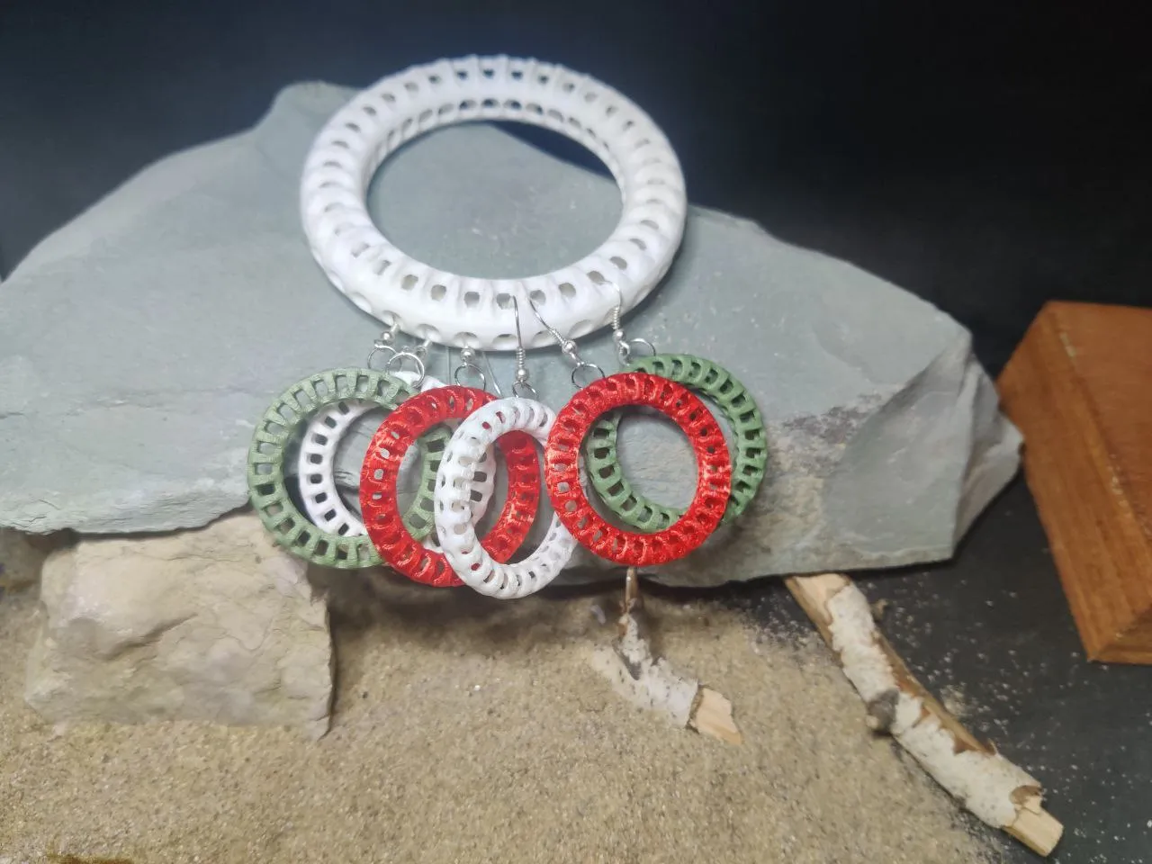 HaloFlux – Organic Tech Earrings view 2