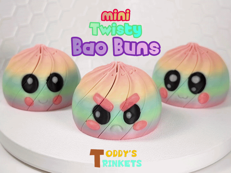 mini Twisty Bao Buns (Viral Dumpling Fidgets)