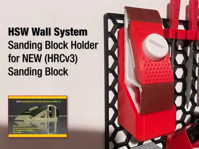 HSW wall system Holder 4 NEW Sanding Block (HRCv3)