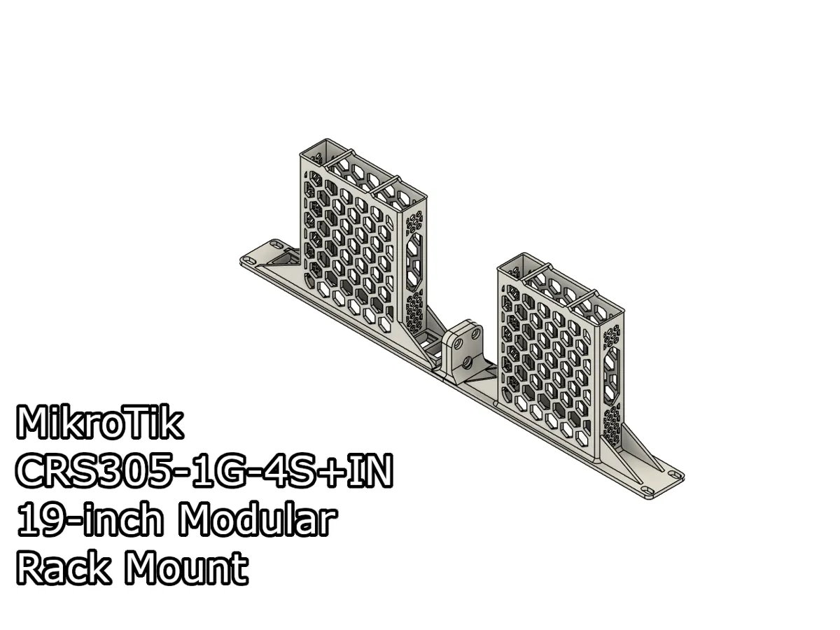 MikroTik CRS305-1G-4S+IN 19inch Modular Rack Mount – Kostenloses 3D ...