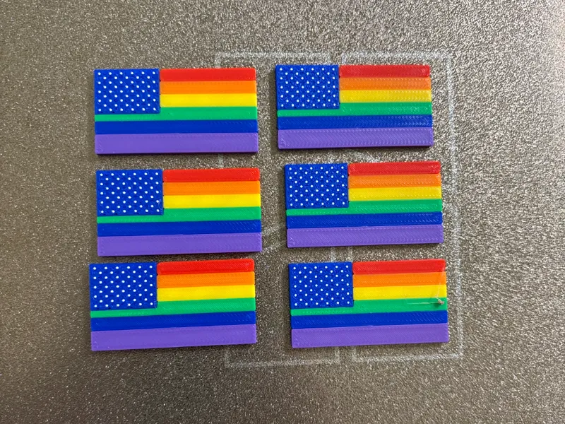 Small pride flags for magazines