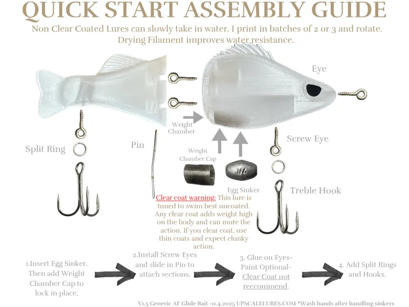 Generic AF Glide Bait V1.5 Fishing Lure