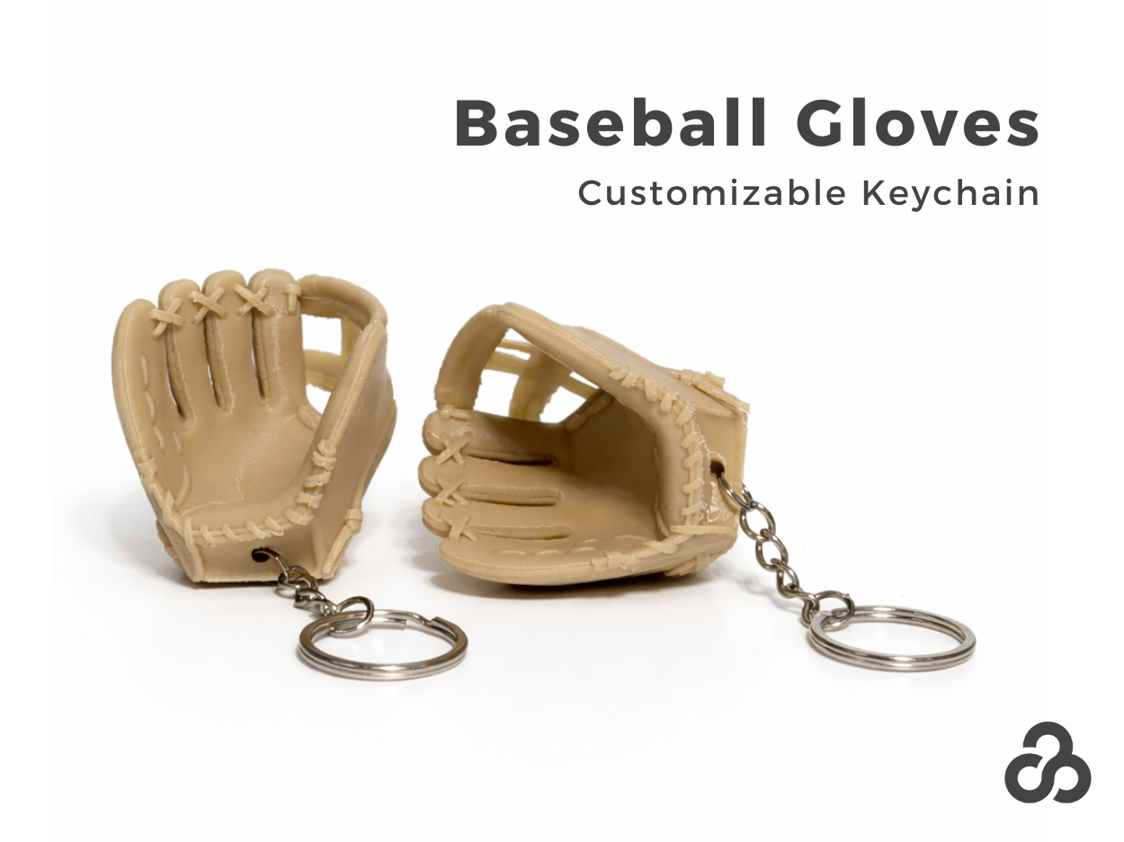 Mini Baseball Glove Keychain
