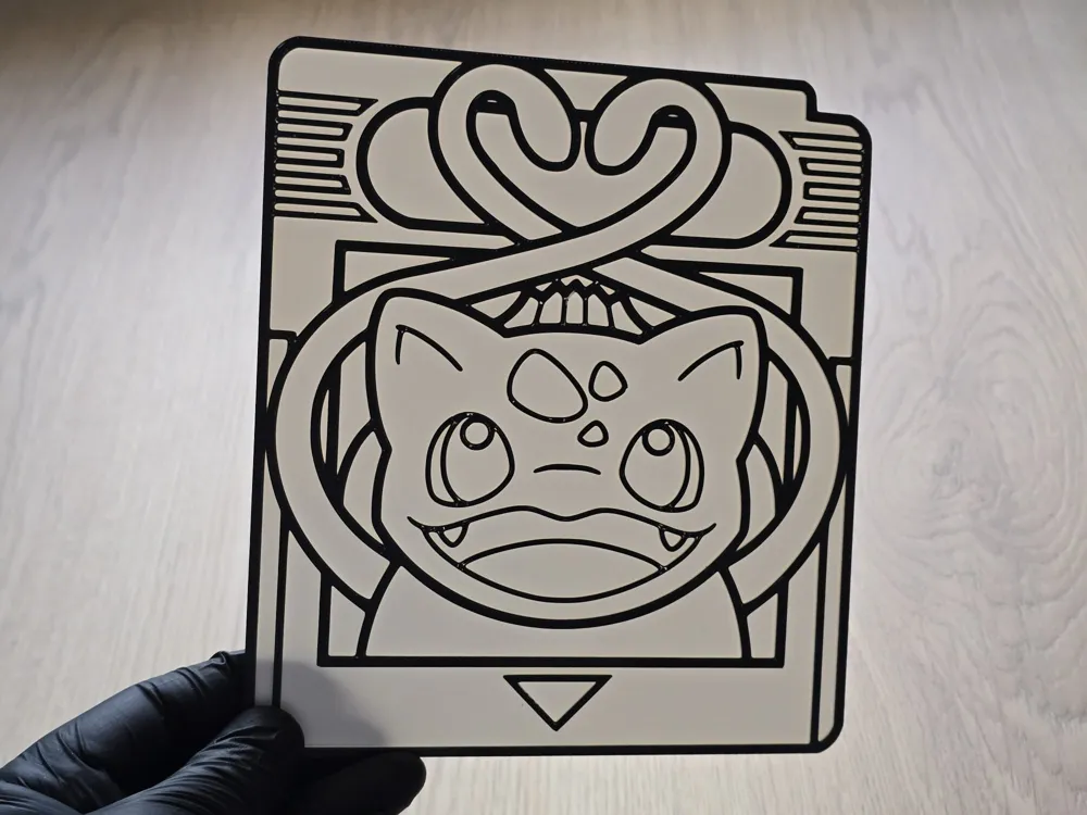 Bulbasaur Gamecard Coloring Craft - Free 3D Print Model - MakerWorld