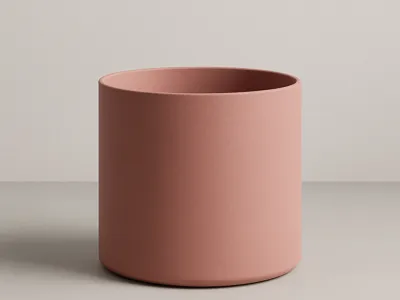 Minimalist cylindrical vase