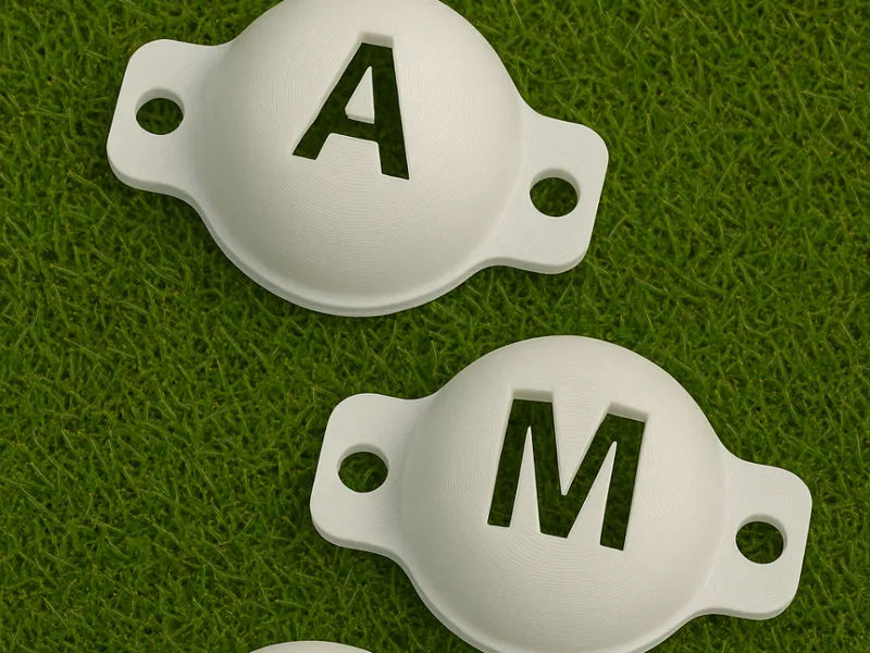 Golf ball stencil (A-Z)