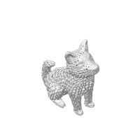 Chien style Voronoi — figurine — photo 2