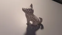 Chien style Voronoi — figurine — photo 1
