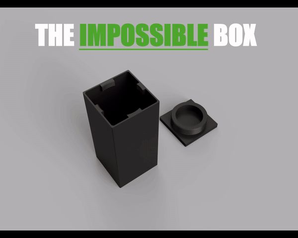 Innovative Square Box with Unique Screw Lid