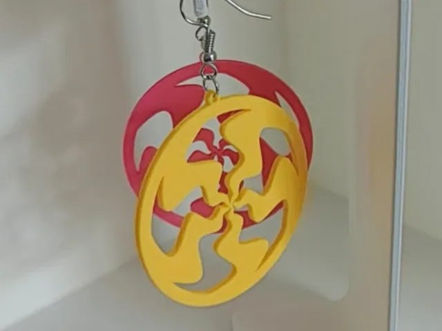 Flame earrings